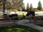 Patios with picnic tables and barbeque grills at PASO ROBLES RV RANCH - thumbnail
