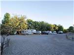 Gravel road through park at Rancho Verde RV Park - thumbnail