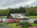 RV parked near pink flowers at ACES HIGH RV PARK AND RESORT - thumbnail