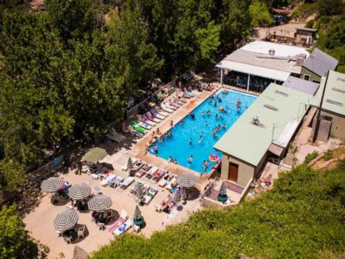 Birdseye view of the pool at Veyo Pool and Crawdad Canyon