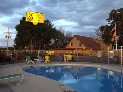 Swimming pool with lodging at GRAND JUNCTION KOA