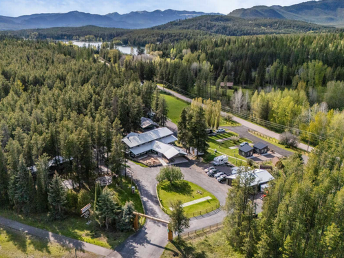 Trees surrounding the park Moose Creek Resort