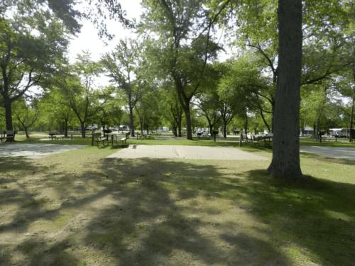 Open RV site at Camp Dearborn