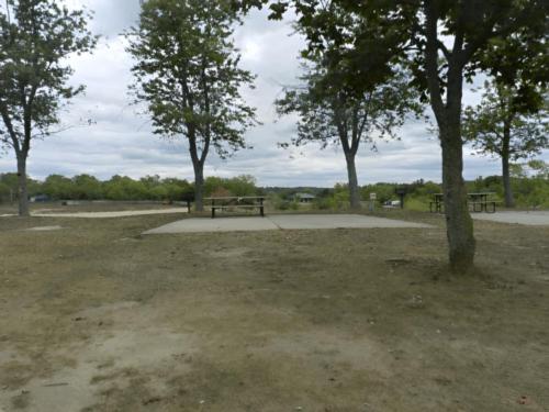 Panic area at site Camp Dearborn