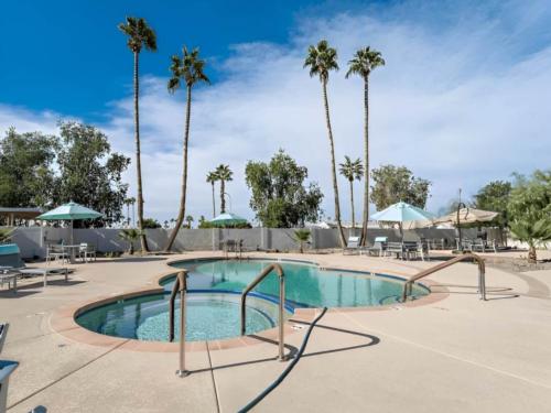 Swimming pool and hot tub