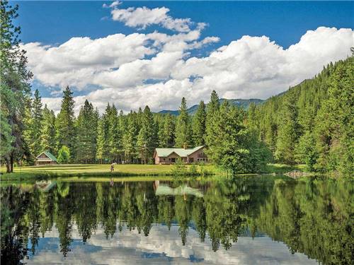 Lake view at campground at THOUSAND TRAILS LEAVENWORTH