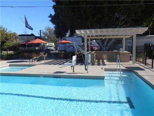 The swimming pool area at SHADY ACRES MH & RV PARK