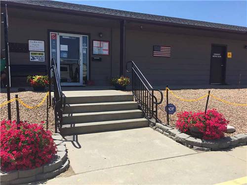 The front building entrance at Air Capital RV Park