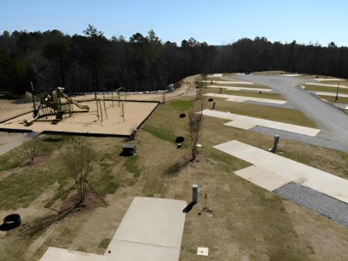 RV sites near the playground