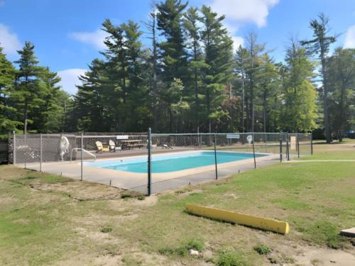 Gated pool at site Ausable Chasm Campground