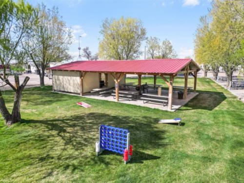 Covered panic area at Antelope Valley RV Park