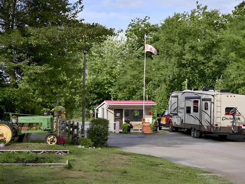 The entrance to the park at Sandbanks River Country Campgrounds