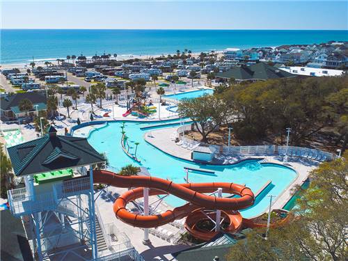 Aerial view over campground at MYRTLE BEACH CAMPGROUNDS