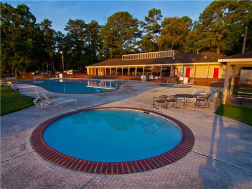 Hot tub and swimming pool