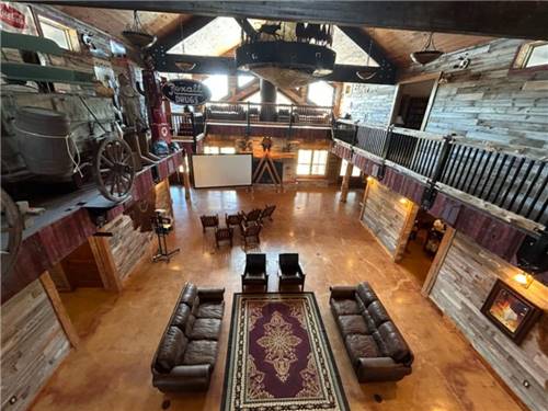 Interior of the lodge from above