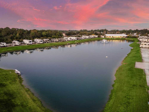 Sunset at the park Fallbrook RV Resort