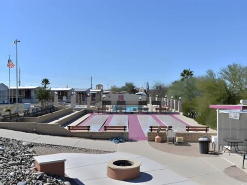 Shuffleboard courts