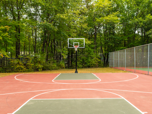 Basketball courts at Sun Retreats Westward Shores