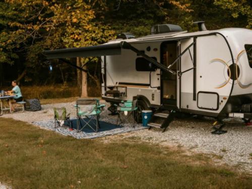 Parked RV at Bell RV Village