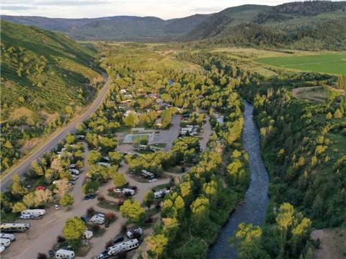 Aerial view of the park