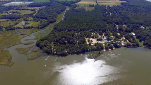 Area view of lake at Duckneck Campground