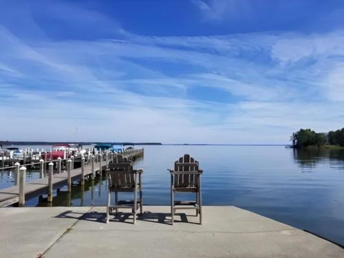 Lake view at site Angels Landing Family Campground