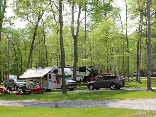 Park store front at Old Mill Camp & General Store