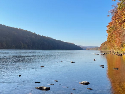 View of the water Dingmans Campground