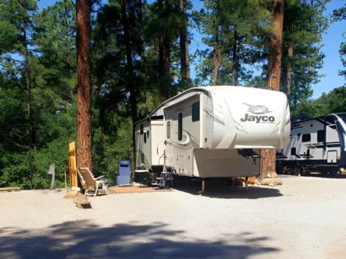 RV parked at Midtown Mountain Campground & RV