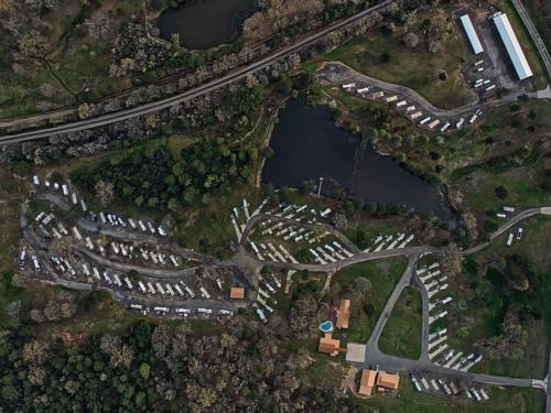 Aerial view of the campground at FOREST LAKE RV PARK & EVENTS