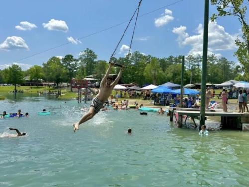 Water play area at Vortex Spring Adventures