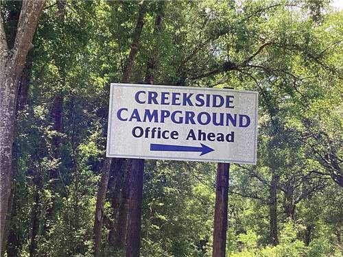 Entry at Creekside Campground