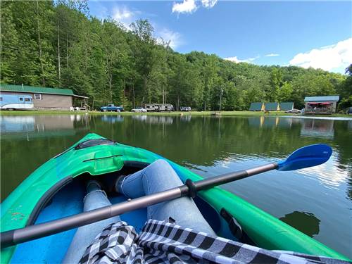 The view from a kayak