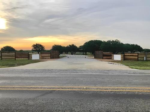 Sky view at entrance at Camp Pecan Bayou RV Park