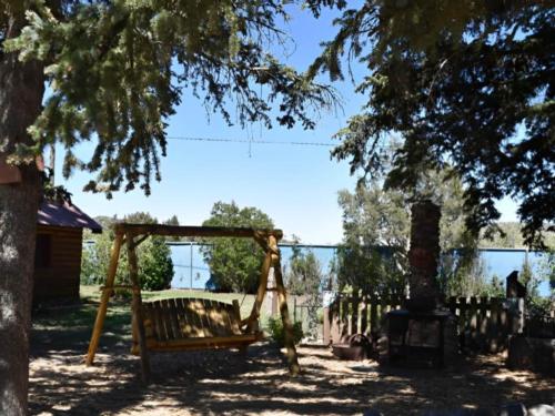 Swing under the trees