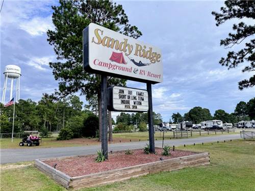 The entrance sign
