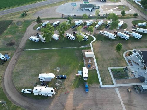 Aerial view of Campground at Cuzn Eddyz Campground
