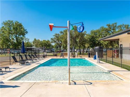 The pool area