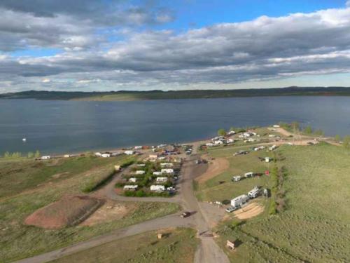 Aerial view of park at Lake Stop Resort