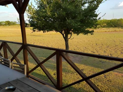 Outdoor kitchen at site M Bar H Lodge and RV Park