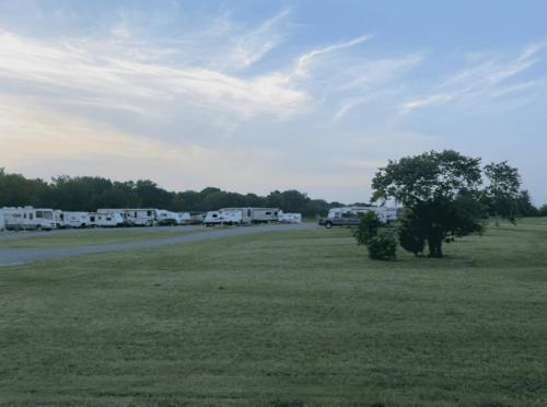 Parked RV's at McWest RV Park