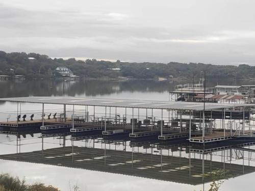 Dock area at site Wall's Ponderosa RV Park & Marina