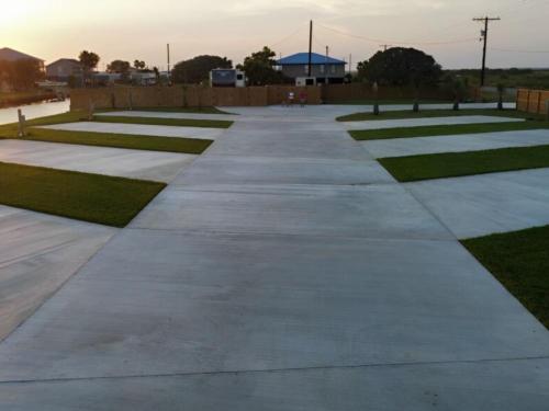 Open RV spaces at site Waterside RV Resort