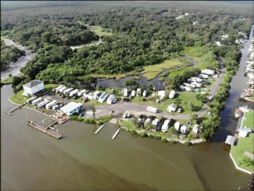 Aerial view of the park