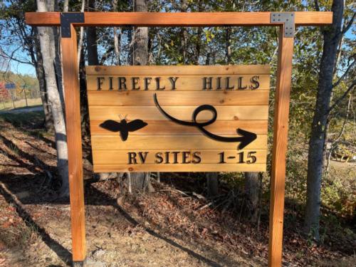 RV Sites sign