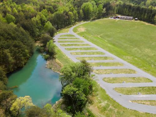 Overhead view at site White Sands RV Resort