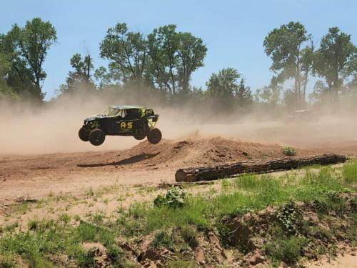ATV on obstacle track