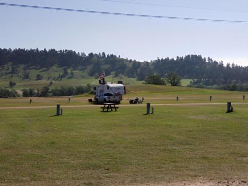 Grassy campground sites