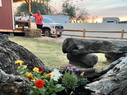 The road leading to RV sites