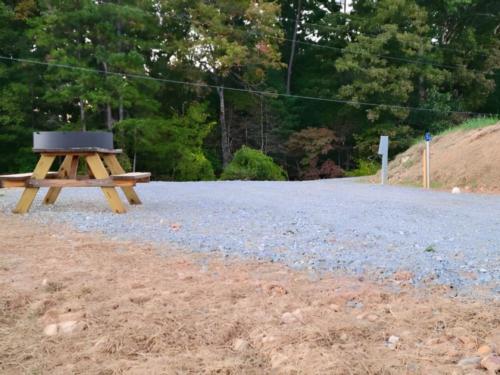 Overhead view at site Rolling Meadows Family Campground
